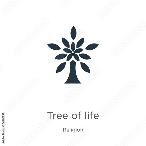 Canvas Print Tree of life icon vector