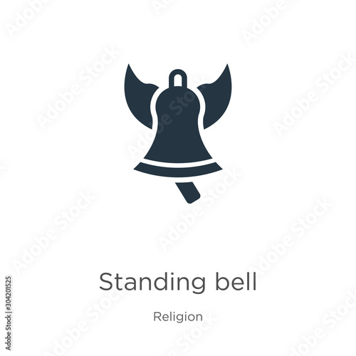 Standing bell icon vector. Trendy flat standing bell icon from religion collection isolated on white background. Vector illustration can be used for web and mobile graphic design, logo, eps10