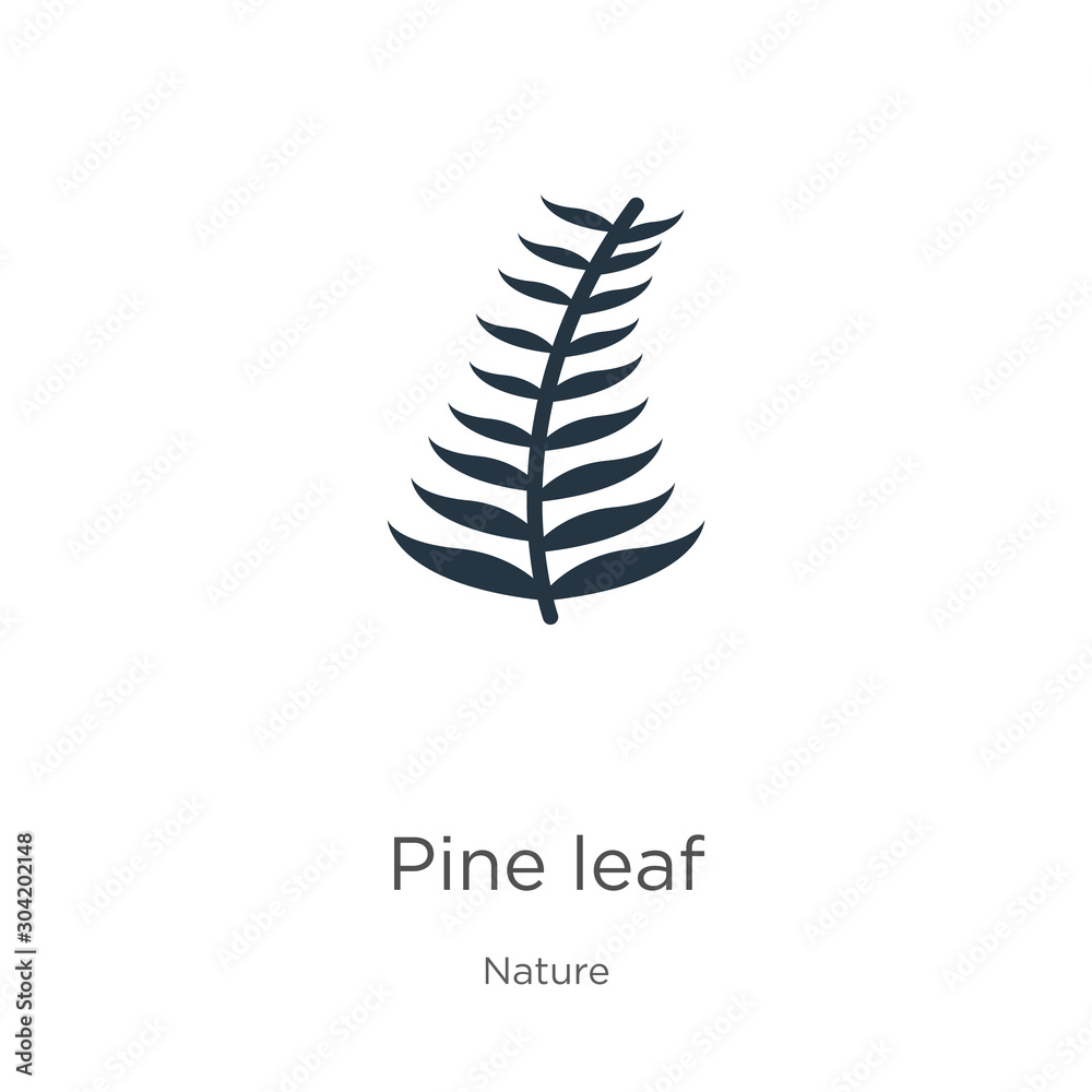 Pine leaf icon vector. Trendy flat pine leaf icon from nature collection isolated on white background. Vector illustration can be used for web and mobile graphic design, logo, eps10 Pine leaf icon vector. Trendy flat pine leaf icon from nature collection isolated on white background. Vector illustration can be used for web and mobile graphic design, logo, eps10