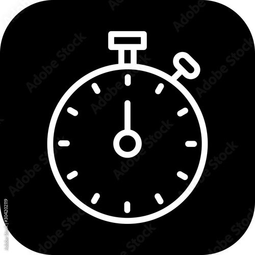 Stop Watch icon isolated on abstract background