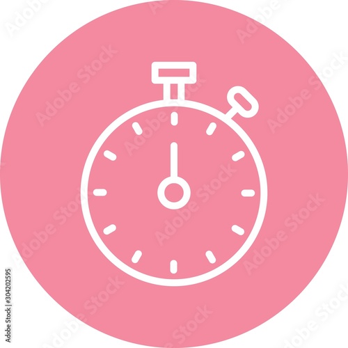Stop Watch icon isolated on abstract background