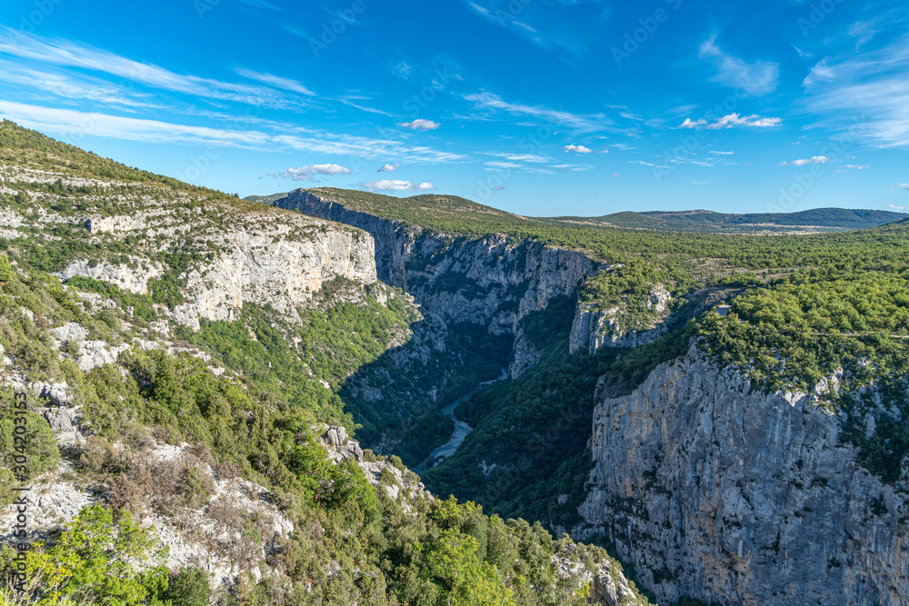 Gorges du Verdon, beautiful canyon in the alpes de haute provence
