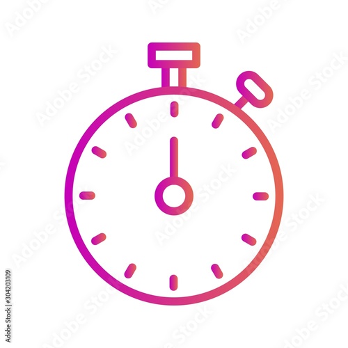 Stop Watch icon isolated on abstract background