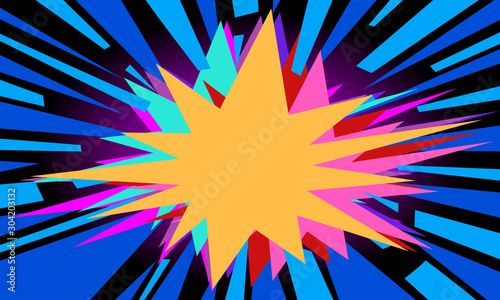 blue pop art background