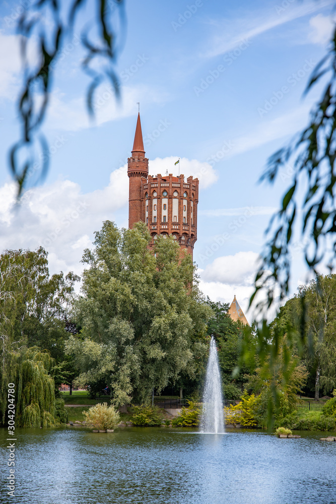 Landskrona, Sweden, Old water tower, converted to apartments
