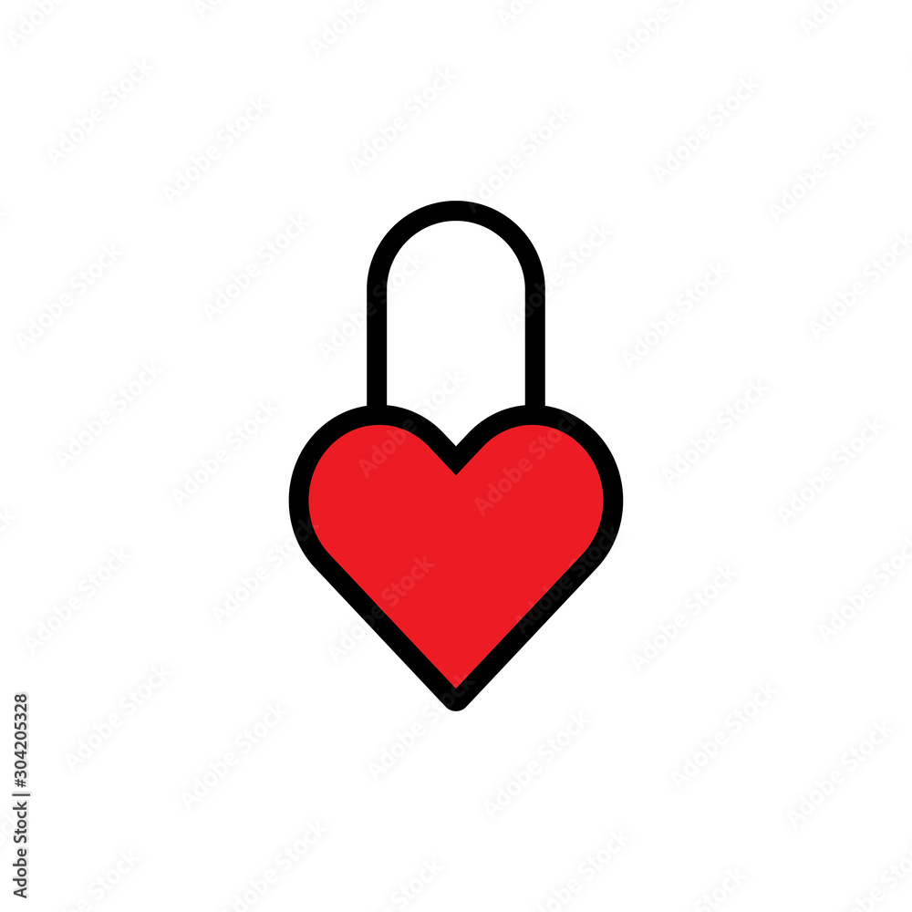 Padlock icon vector Padlock icon vector