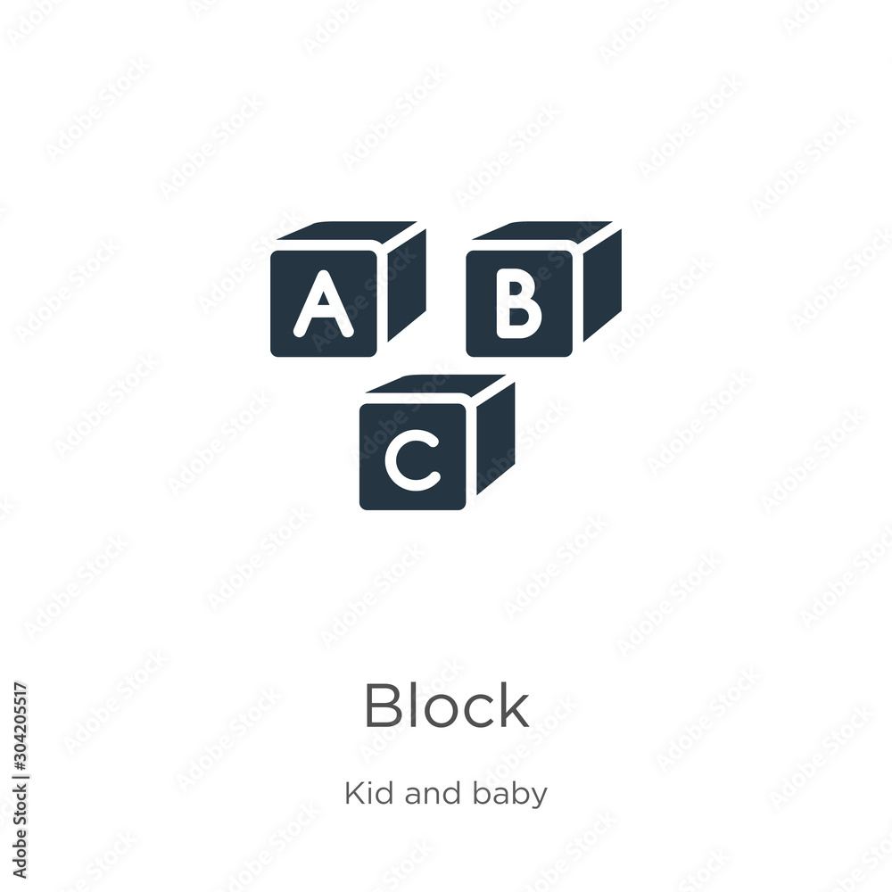 Block icon vector. Trendy flat block icon from kids and baby collection isolated on white background. Vector illustration can be used for web and mobile graphic design, logo, eps10 Block icon vector. Trendy flat block icon from kids and baby collection isolated on white background. Vector illustration can be used for web and mobile graphic design, logo, eps10