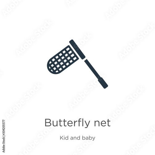 Butterfly net icon vector. Trendy flat butterfly net icon from kids and baby collection isolated on white background. Vector illustration can be used for web and mobile graphic design, logo, eps10