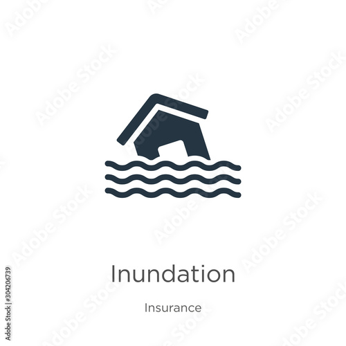 Fotografia Inundation icon vector