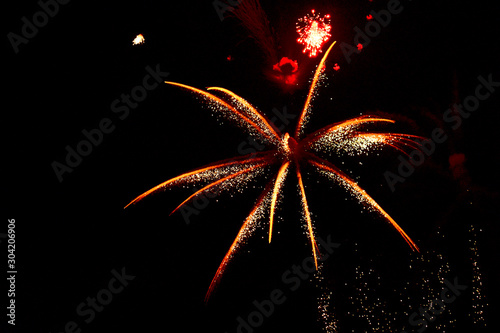 Fireworks Red And Yellow 