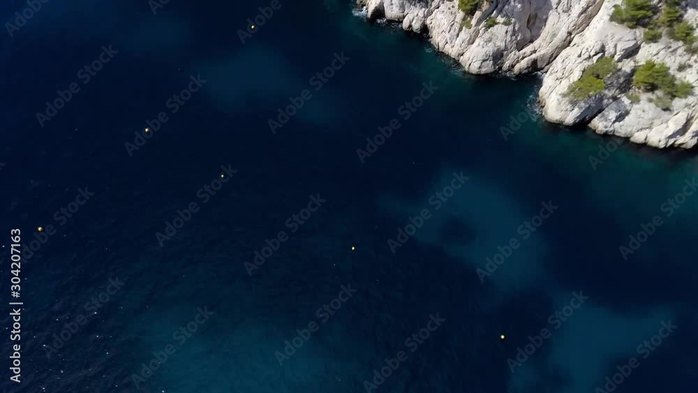 National park of Calanques in Provence. The picturesque gulf with turquoise water at coast of the Mediterranean Sea National park of Calanques in Provence. The picturesque gulf with turquoise water at coast of the Mediterranean Sea