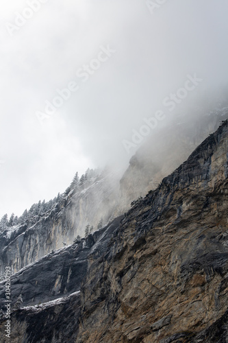 Raw and moody nature in Lauterbrunnen, Switzerland