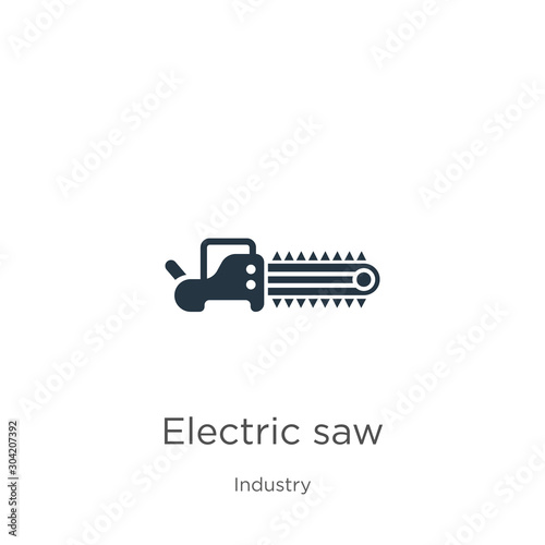 Electric saw icon vector. Trendy flat electric saw icon from industry collection isolated on white background. Vector illustration can be used for web and mobile graphic design  logo  eps10