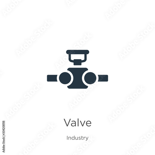 Valve icon vector. Trendy flat valve icon from industry collection isolated on white background. Vector illustration can be used for web and mobile graphic design, logo, eps10