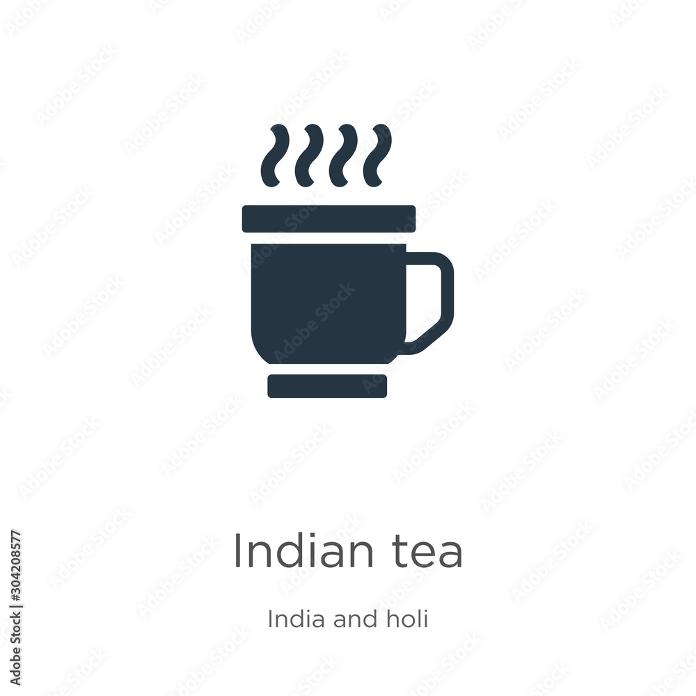 Indian tea icon vector. Trendy flat indian tea icon from india