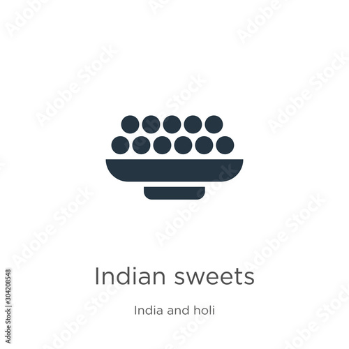 Indian sweets icon vector. Trendy flat indian sweets icon from india collection isolated on white background. Vector illustration can be used for web and mobile graphic design, logo, eps10 photo