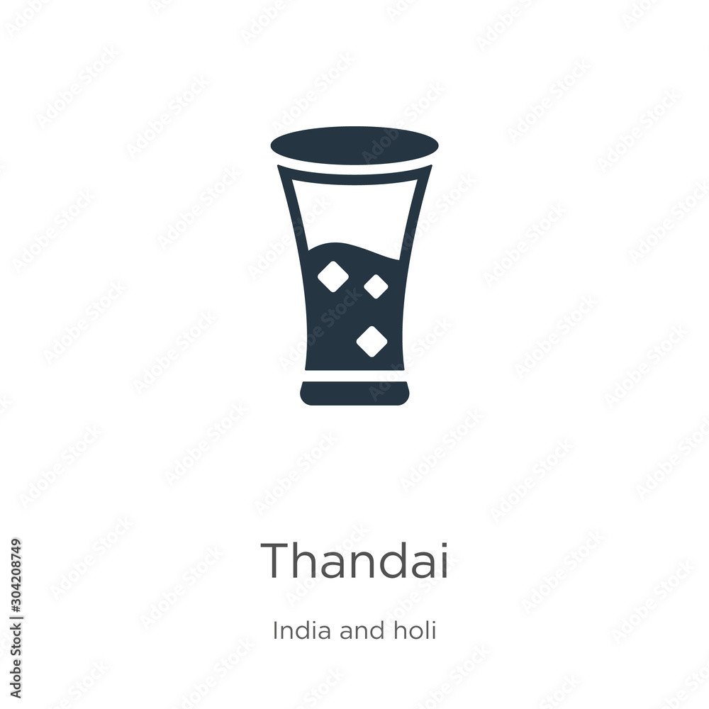 Thandai icon vector. Trendy flat thandai icon from india and holi collection isolated on white background. Vector illustration can be used for web and mobile graphic design, logo, eps10 Thandai icon vector. Trendy flat thandai icon from india and holi collection isolated on white background. Vector illustration can be used for web and mobile graphic design, logo, eps10
