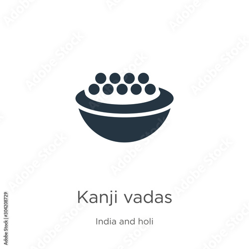 Kanji vadas icon vector. Trendy flat kanji vadas icon from india and holi collection isolated on white background. Vector illustration can be used for web and mobile graphic design, logo, eps10