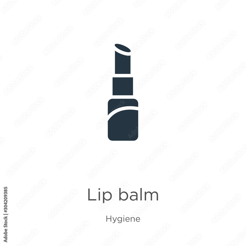 Lip balm icon vector. Trendy flat lip balm icon from hygiene collection isolated on white background. Vector illustration can be used for web and mobile graphic design, logo, eps10 Lip balm icon vector. Trendy flat lip balm icon from hygiene collection isolated on white background. Vector illustration can be used for web and mobile graphic design, logo, eps10
