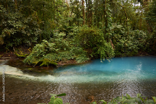 Celeste River in Tenorio Volcano National Park  Costa Rica