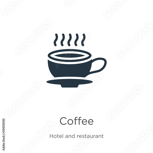 Coffee icon vector. Trendy flat coffee icon from hotel collection isolated on white background. Vector illustration can be used for web and mobile graphic design  logo  eps10