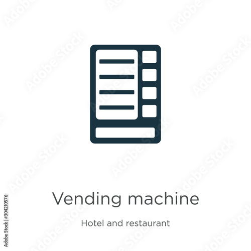 Vending machine icon vector. Trendy flat vending machine icon from hotel and restaurant collection isolated on white background. Vector illustration can be used for web and mobile graphic design,