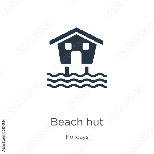 Beach hut icon vector. Trendy flat beach hut icon from holidays collection isolated on white background. Vector illustration can be used for web and mobile graphic design, logo, eps10
