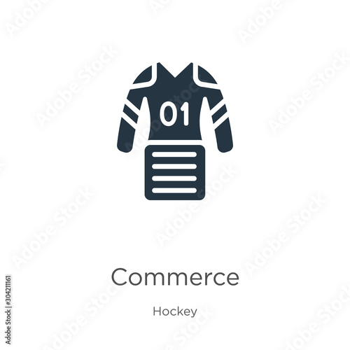 Commerce icon vector. Trendy flat commerce icon from hockey collection isolated on white background. Vector illustration can be used for web and mobile graphic design, logo, eps10