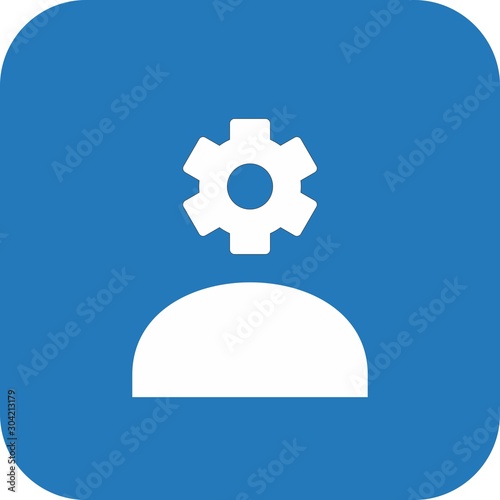 creative mind icon isolated on abstract background