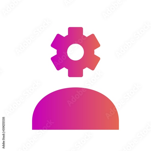 creative mind icon isolated on abstract background