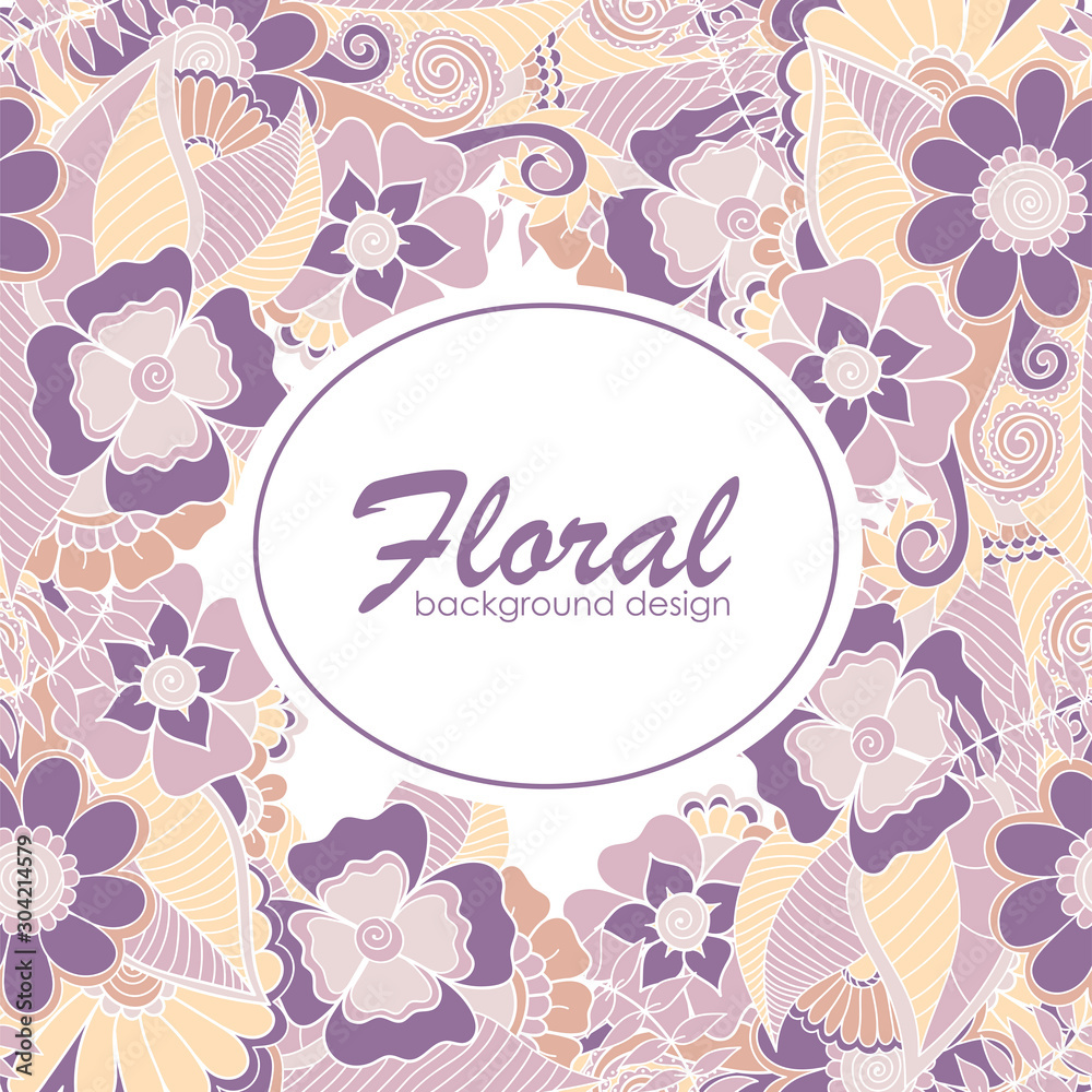Floral pattern background - hand drown flowers Floral pattern background - hand drown flowers