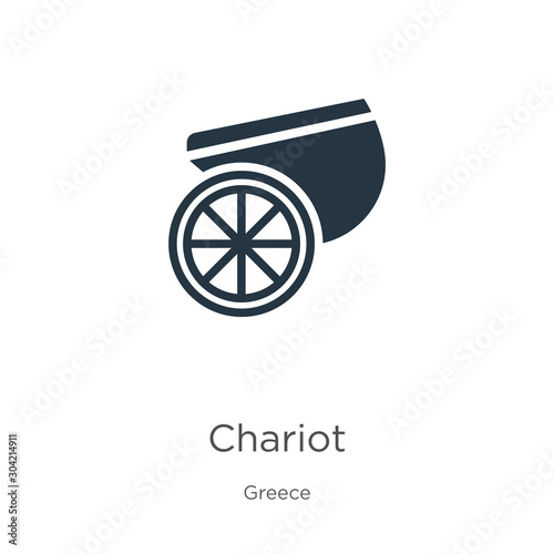 Chariot icon vector. Trendy flat chariot icon from greece collection isolated on white background. Vector illustration can be used for web and mobile graphic design, logo, eps10
