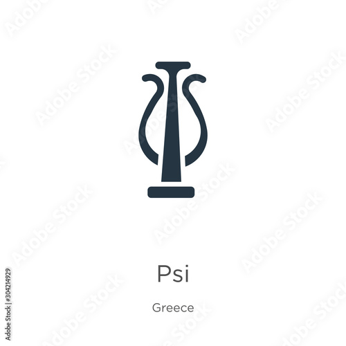Psi icon vector. Trendy flat psi icon from greece collection isolated on white background. Vector illustration can be used for web and mobile graphic design, logo, eps10
