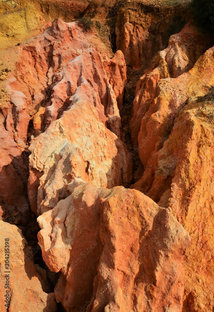 reddish soil eroded by rain reddish soil eroded by rain