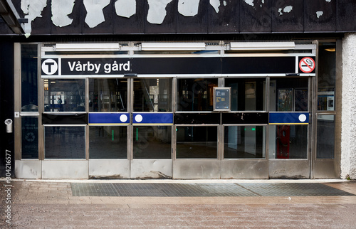 Photography Vårby center subway station