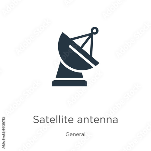 Satellite antenna icon vector. Trendy flat satellite antenna icon from general collection isolated on white background. Vector illustration can be used for web and mobile graphic design, logo, eps10