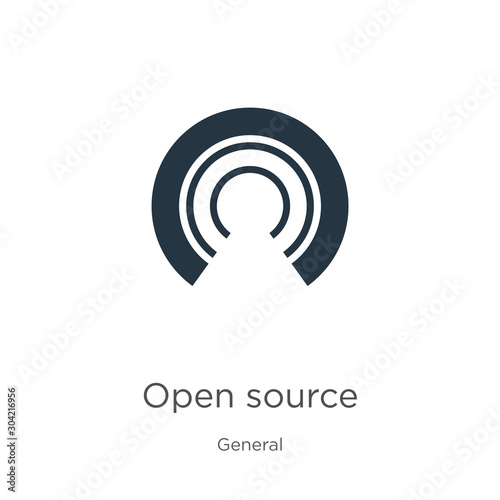 Open source icon vector. Trendy flat open source icon from general collection isolated on white background. Vector illustration can be used for web and mobile graphic design, logo, eps10