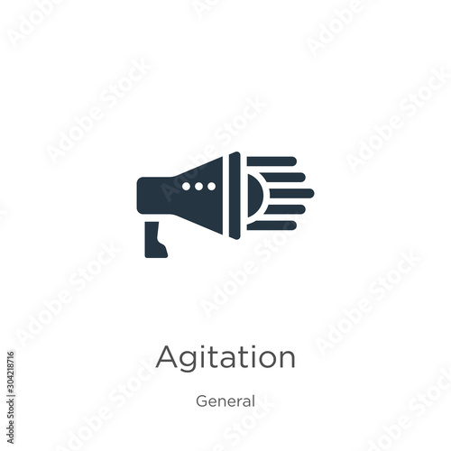 Agitation icon vector. Trendy flat agitation icon from general collection isolated on white background. Vector illustration can be used for web and mobile graphic design, logo, eps10