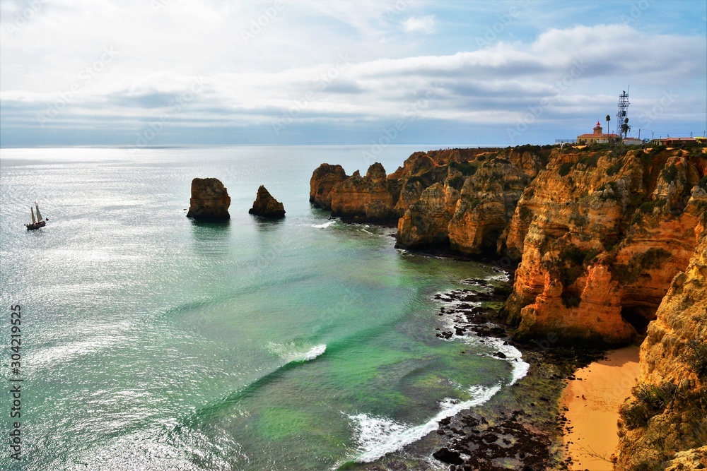 Fototapeta premium the coastal area of Lagos Portugal
