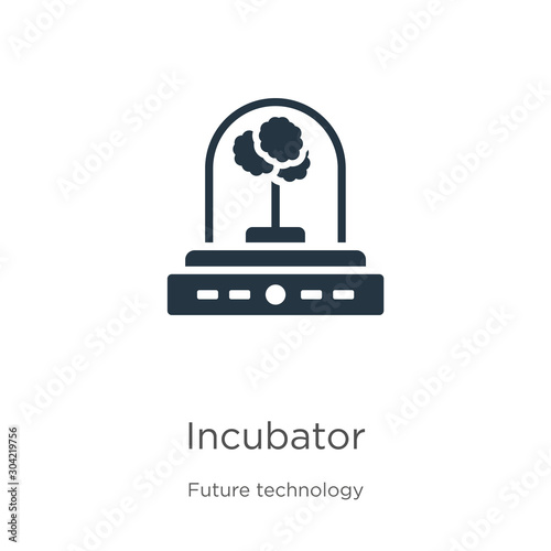 Incubator icon vector. Trendy flat incubator icon from future technology collection isolated on white background. Vector illustration can be used for web and mobile graphic design, logo, eps10