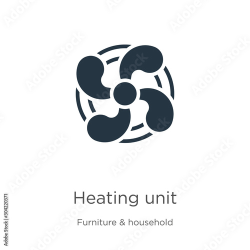 Heating unit icon vector. Trendy flat heating unit icon from furniture and household collection isolated on white background. Vector illustration can be used for web and mobile graphic design, logo,