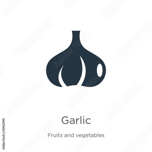 Garlic icon vector. Trendy flat garlic icon from fruits collection isolated on white background. Vector illustration can be used for web and mobile graphic design, logo, eps10
