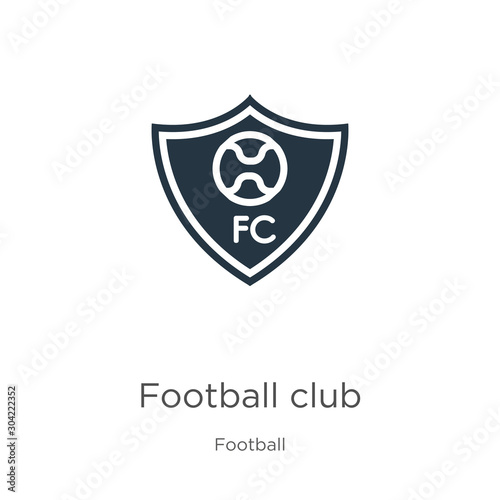 Free Download Football club icon vector. Trendy flat football club icon from football collection isolated on white background. Vector illustration can be used for web and mobile graphic design, logo, eps10 - GFXLoad