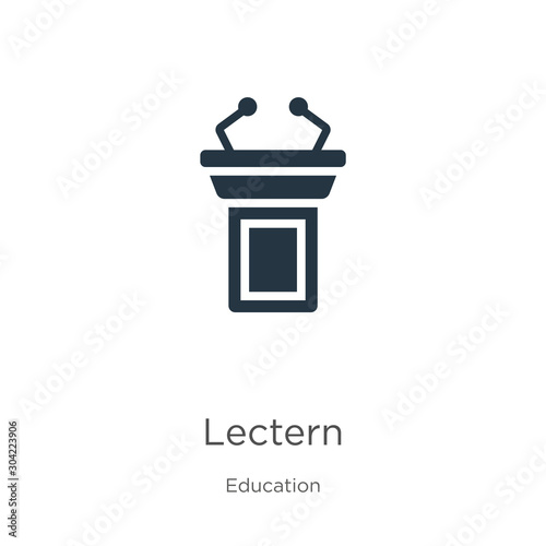 Lectern icon vector. Trendy flat lectern icon from education collection isolated on white background. Vector illustration can be used for web and mobile graphic design, logo, eps10