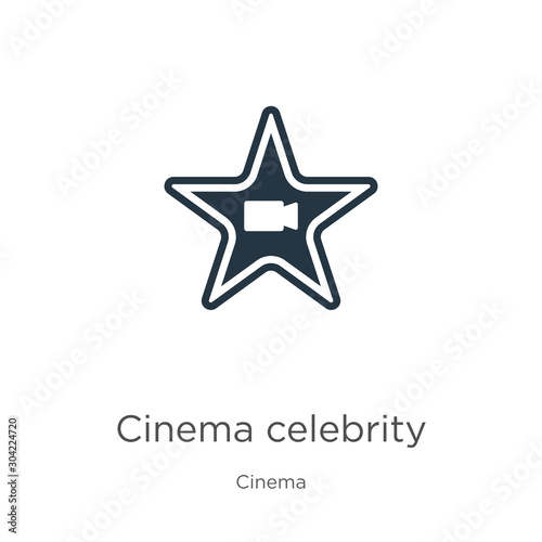 Cinema celebrity icon vector. Trendy flat cinema celebrity icon from cinema collection isolated on white background. Vector illustration can be used for web and mobile graphic design, logo, eps10