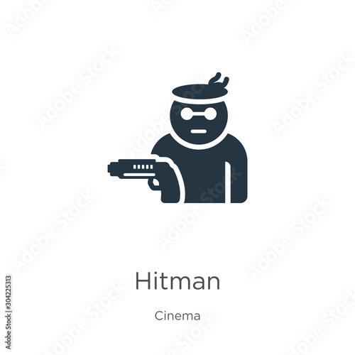 Hitman icon vector. Trendy flat hitman icon from cinema collection isolated on white background. Vector illustration can be used for web and mobile graphic design, logo, eps10