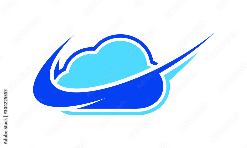 creative, simple and modern cloud logo design template for the company creative, simple and modern cloud logo design template for the company