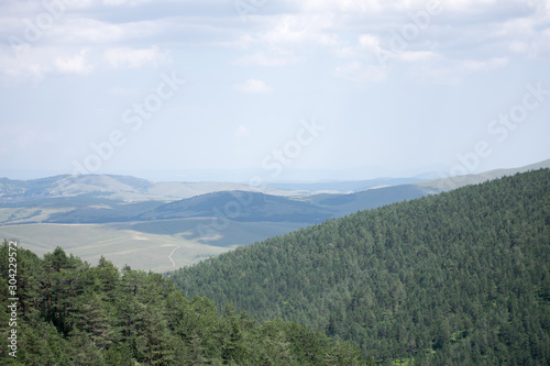 view of mountains in zlatibor area in serbia