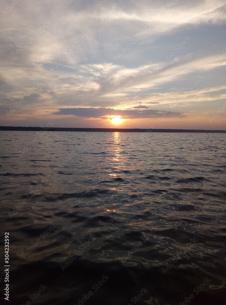 Fototapeta premium sunset over sea