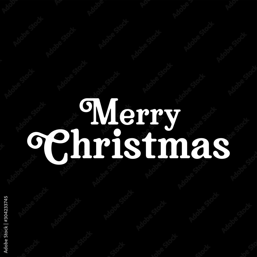 Merry christmas vector text. Lettering Xmas design. Typography for Holiday Greeting banner or card.